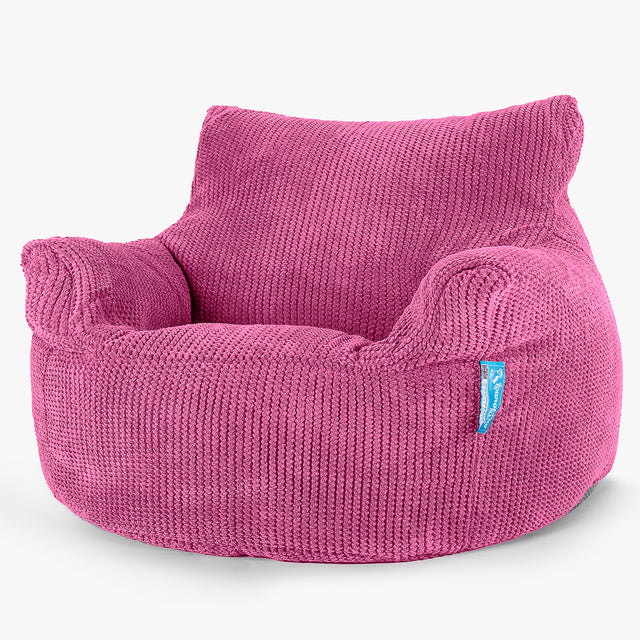 Sedací vak křesla pro děti od 3 do 8 let - Pom pom Růžová 01