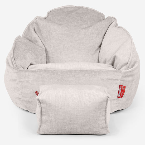 Sedací vak křeslo Bubble - Žinylka Krémová 02
