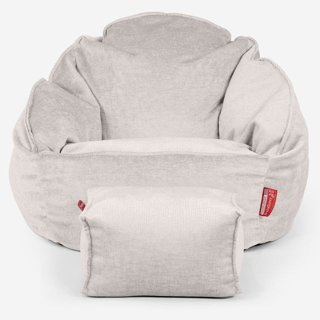 Sedací vak křeslo Bubble - Žinylka Krémová 02