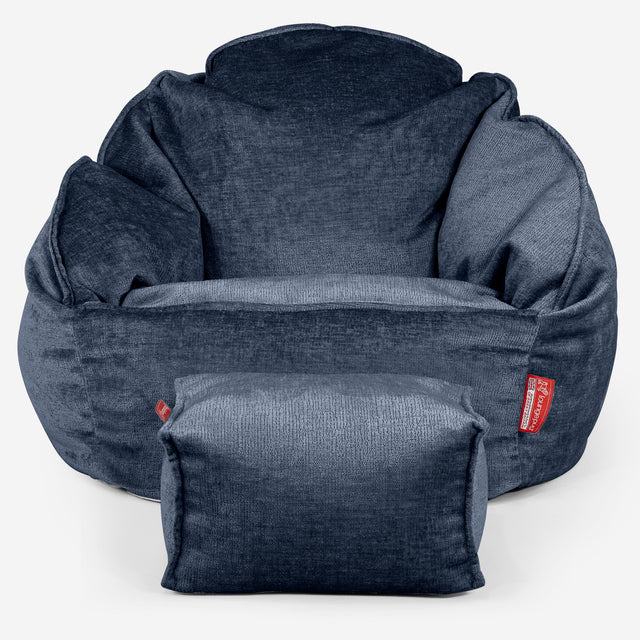 Sedací vak křeslo Bubble - Žinylka Námořnická modř 02