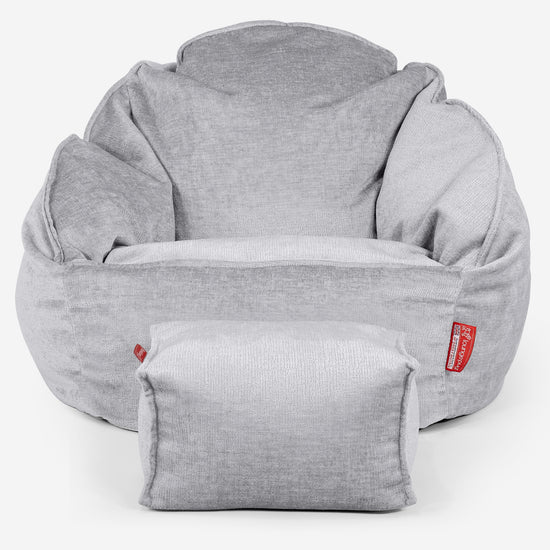 Sedací vak křeslo Bubble - Žinylka Šedá 02
