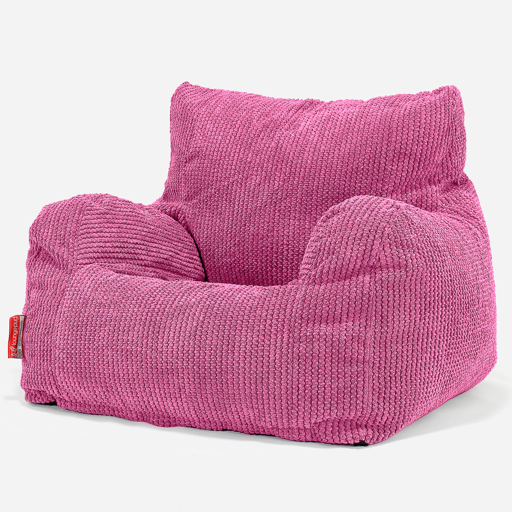 Sedací vak křeslo - Pom pom Růžová 01