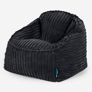 Sedací vak Sloucher pro děti 2 do 6 let - Manšestr Černá