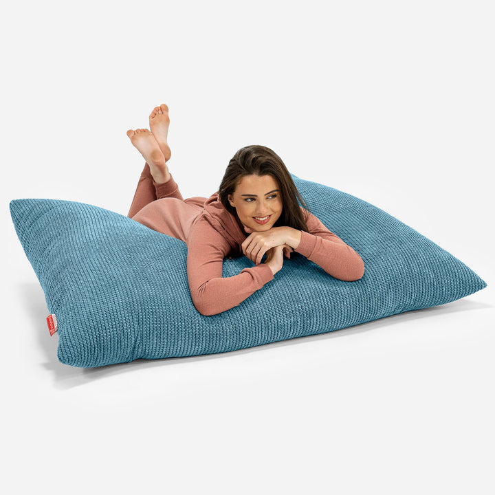 Sedací vak XXL - Pom pom Modrozelená 03
