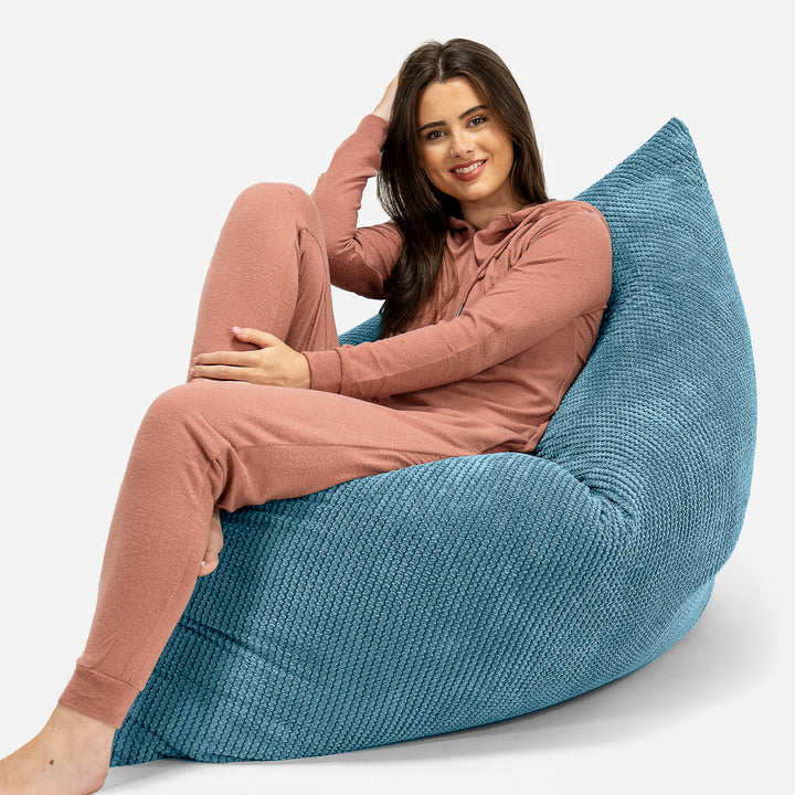 Sedací vak XXL - Pom pom Modrozelená 04