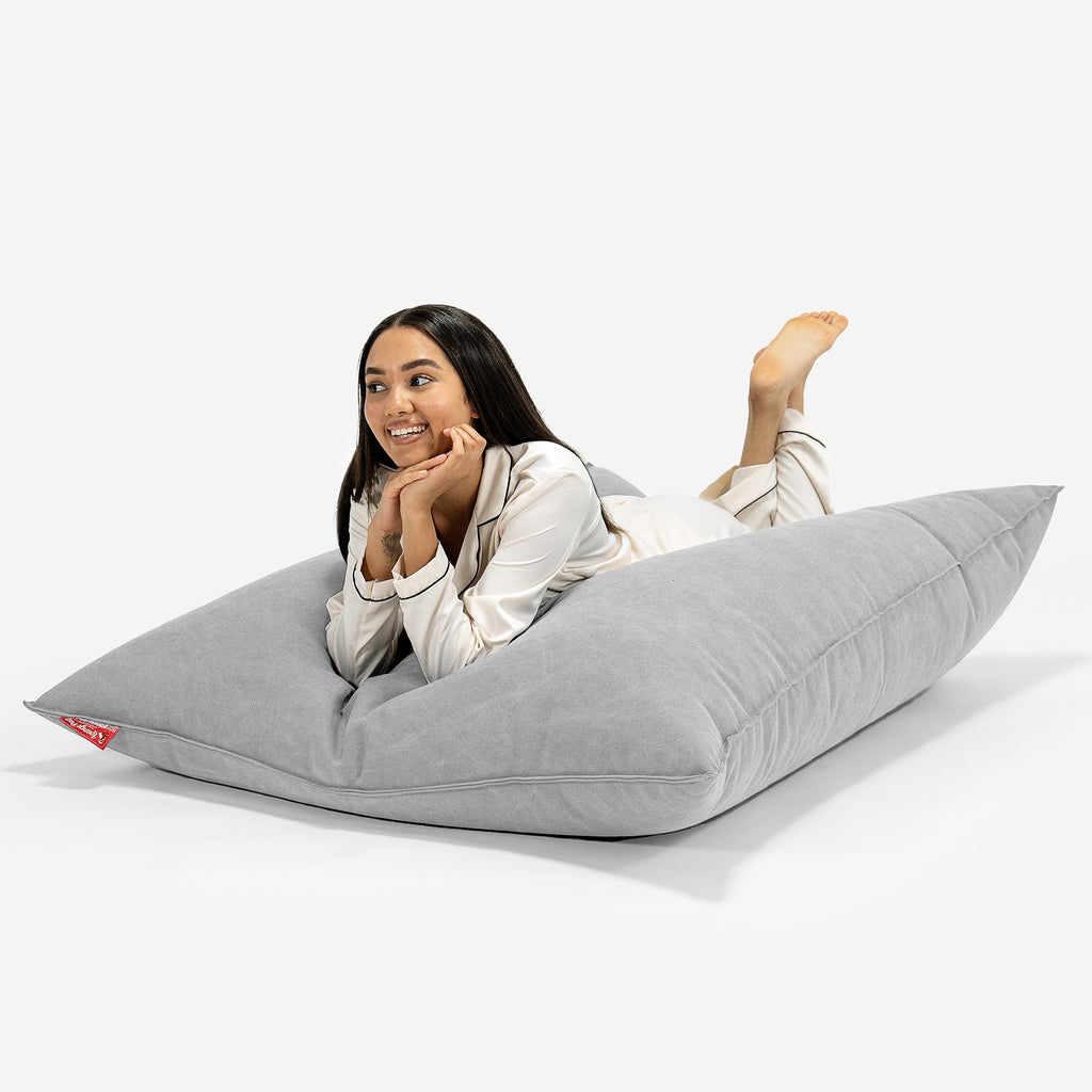 Sedací vak XXL - Stonewashed džínovina Cínová 03