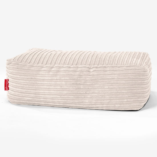 CloudSac® 100 podnožka z paměťové pěny - Manšestr Slonovinová 01