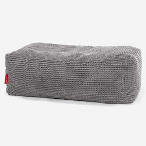 CloudSac® 100 podnožka z paměťové pěny - Pom pom Tmavě šedá
