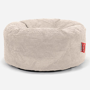 Velký kulatý puf - Pom pom Slonovinová