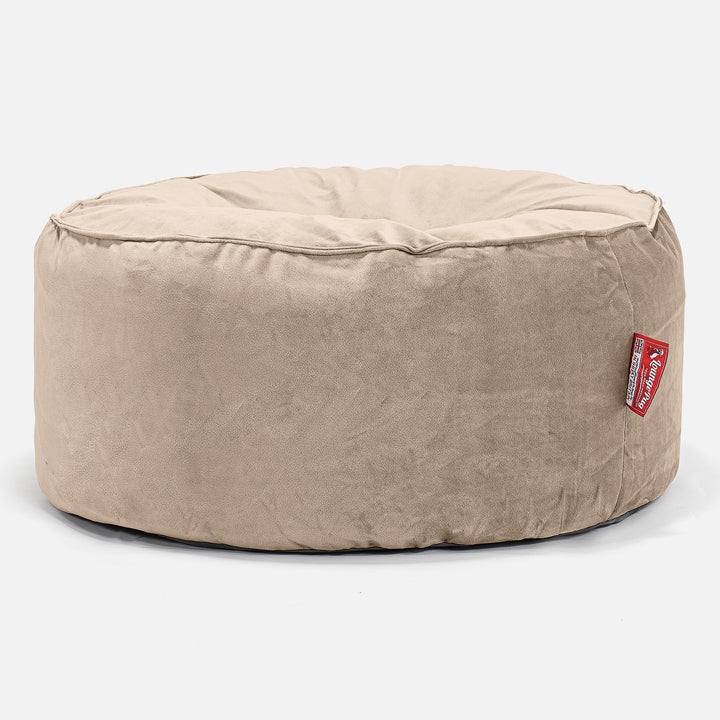Velký kulatý puf - Samet Norek 01