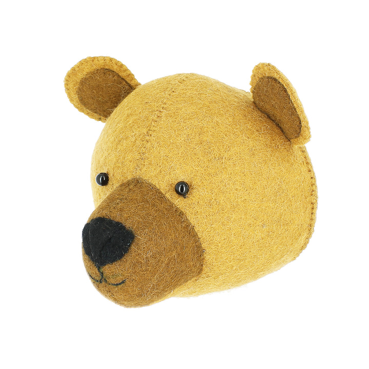 Mini zvíře hlava dekorace na zeď - Medvědí mládě 02