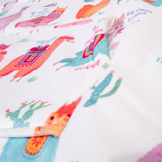 Oversized Mikina pro Dospělé s Kapucí s Funkcí Přikrývky - Minky Lama 06