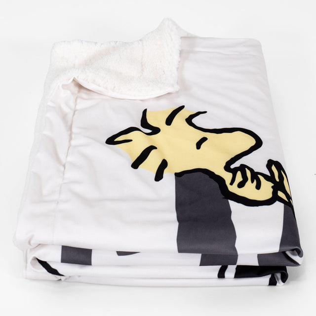 Snoopy Přehoz / Přikrývka Sherpa - Lenost 02