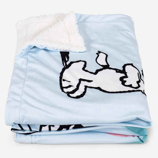 Snoopy Přehoz / Přikrývka Sherpa - Slogan o lásce 02