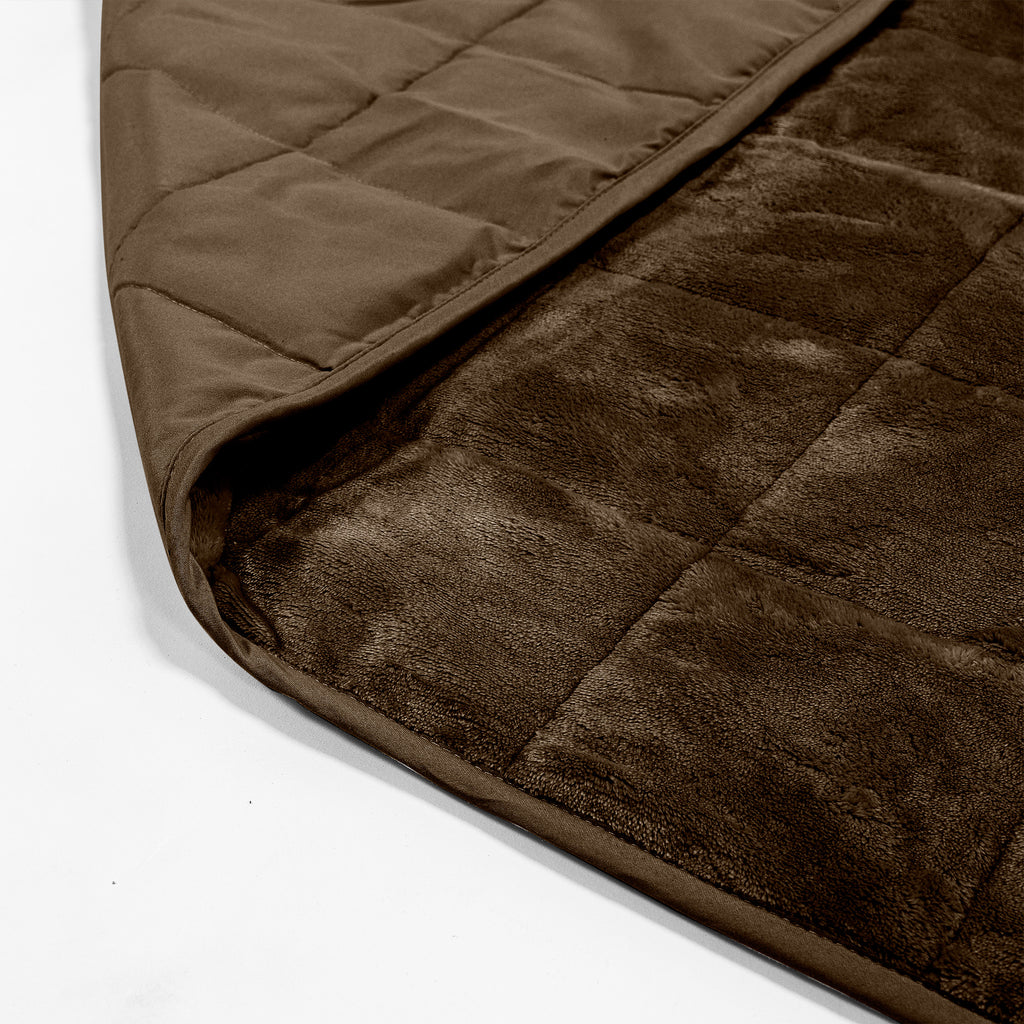 Těžká Přikrývka pro Dospělé - Flanelový Fleece Tmavošedá 02